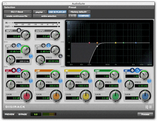 ProTools EQ Filtering Example