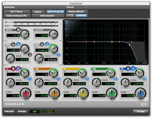 ProTools EQ Filtering Example